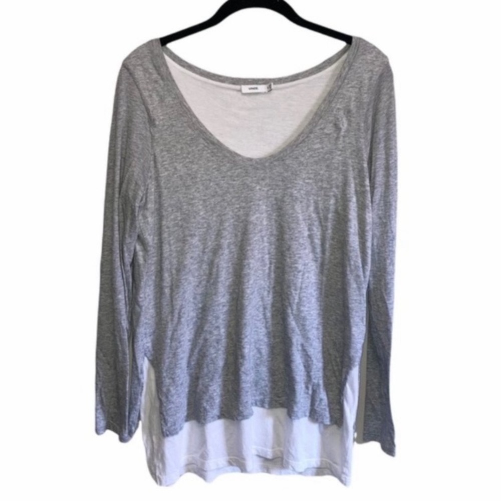 Vince Double Layer Colorblock Tee. - image 4